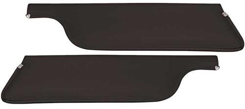 1969-73 Mustang Convertible Padded Sun Visors - Black