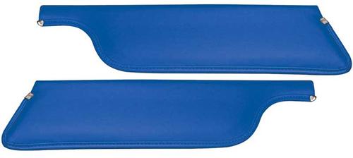 1969-73 Mustang Convertible Padded Sun Visors - Blue