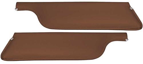 1969-73 Mustang Convertible Padded Sun Visors - Ginger
