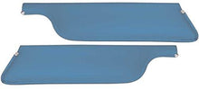 1969-73 Mustang Convertible Padded Sun Visors - Light Blue