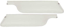 1969-73 Mustang Convertible Padded Sun Visors - White