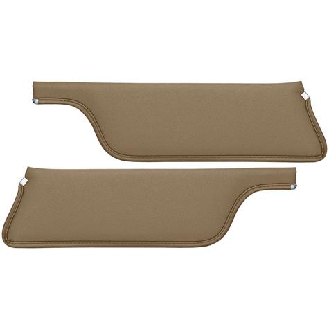 1967-68 Mustang Coupe / Fastback Standard Sun Visors - Palomino / Saddle