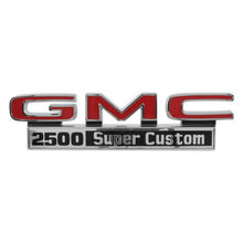 Trim Parts 1971-1972 GMC Truck Front Fender “GMC 2500 Super Custom” Emblem W/Fasteners, Pair - (9832)