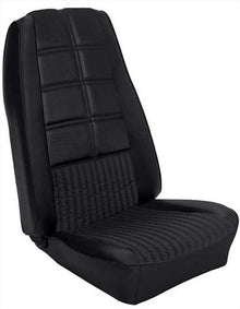 1970 Mustang Deluxe / Grande Reproduction Front Bucket Seat Upholstery - Black