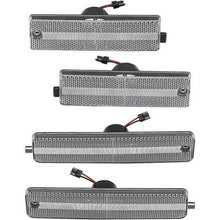 1998-02 Pontiac Firebird; Side Marker Lamp Set; Front & Rear; Clear Lens; Red & Amber LEDs; 4 Pieces