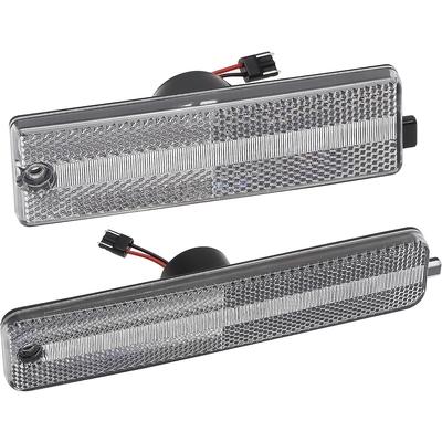 1998-02 Pontiac Firebird; Side Marker Lamp Set; Front & Rear; Clear Lens; Red & Amber LEDs; 4 Pieces