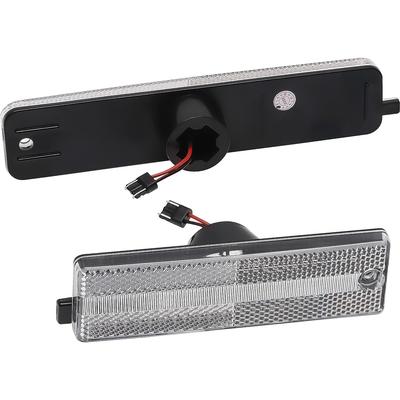 1998-02 Pontiac Firebird; Side Marker Lamp Set; Front & Rear; Clear Lens; Red & Amber LEDs; 4 Pieces