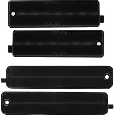 1998-02 Pontiac Firebird; Side Marker Lamp Set; Front & Rear; Smoked Lens; Red & Amber LEDs; 4 Pieces