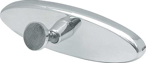 Universal Glue-On 6" Stubby Polished Billet Aluminum Inner Rear View Mirror
