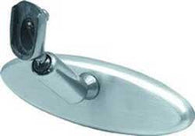 1972-02 Oval 6" Stubby Billet Inner Rear View Mirror with Brushed Finish