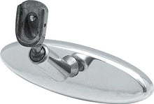 1972-02 Oval 6" Stubby Billet Inner Rear View Mirror with Polished Finish