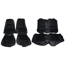 1971-73 Mustang Coupe with Buckets Reproduction Deluxe/Grande Full Set Upholstery - Black