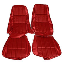1971-73 Mustang Coupe with Buckets Reproduction Deluxe/Grande Full Set Upholstery - Vermillion