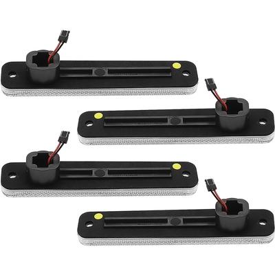 1973-79 Ford F-100, F-150, F-250; 1978-79 Bronco; Side Marker Lamp Set; Front & Rear; Clear Lens; Amber/Red; LED