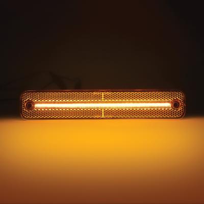 1973-79 Ford F-100, F-150, F-250; 1978-79 Bronco; Side Marker Lamp Set; Front & Rear; Clear Lens; Amber/Red; LED