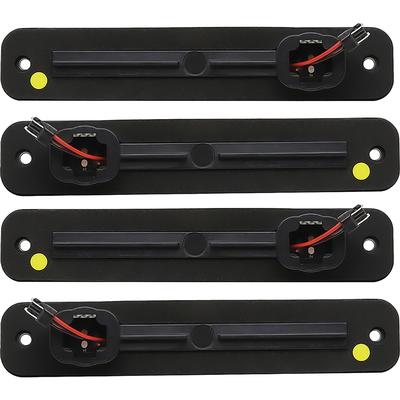 1973-79 Ford F-100, F-150, F-250; 1978-79 Bronco; Side Marker Lamp Set; Front & Rear; Smoked Lens; Amber/Red: LED