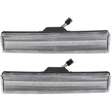 1980-86 Ford F-100, F-150, F-250, F-350, Bronco; Front Side Marker Lamp; Clear Lens; Amber LED; Pair;