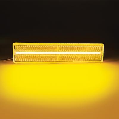 1980-86 Ford F-100, F-150, F-250, F-350, Bronco; Front Side Marker Lamp; Clear Lens; Amber LED; Pair;