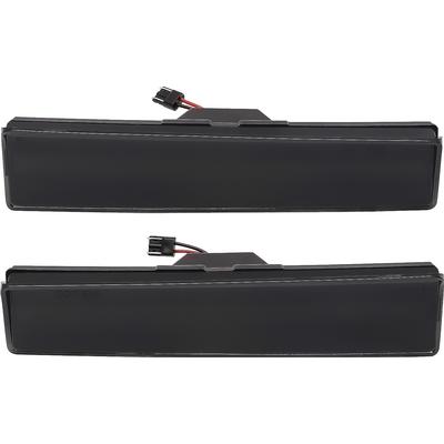 1980-86 Ford F-100, F-150, F-250, F-350, Bronco; Front Side Marker Lamp; Smoked Lens; Amber LED; Pair