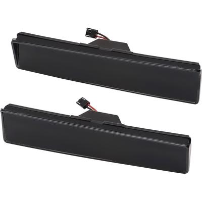 1980-86 Ford F-100, F-150, F-250, F-350, Bronco; Front Side Marker Lamp; Smoked Lens; Amber LED; Pair