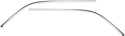 748560 - 1967-68 Camaro, 1967-69 Firebird; Interior Headliner Side Moldings; Polished Aluminum; For Deluxe and Custom In