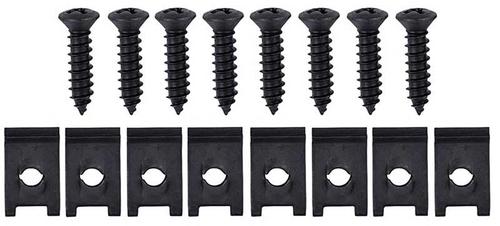 1968-72 Chevy II Nova; Headlamp Bezel Installation Hardware Set; 16 Piece Set