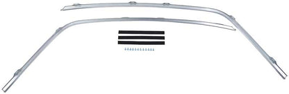 748625 - 1970-81 Camaro, Firebird; Roof Drip Rail Molding Set; Stamped Aluminum; RH & LH; Pair