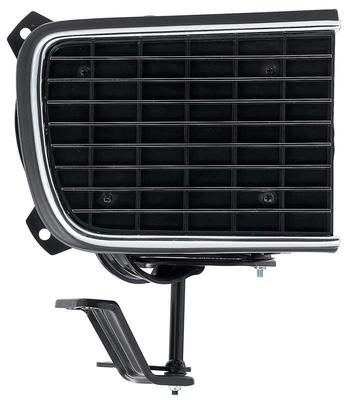 1968 Camaro Rally Sport Headlight Door Assembly; with Black Door; RH Passenger Side
