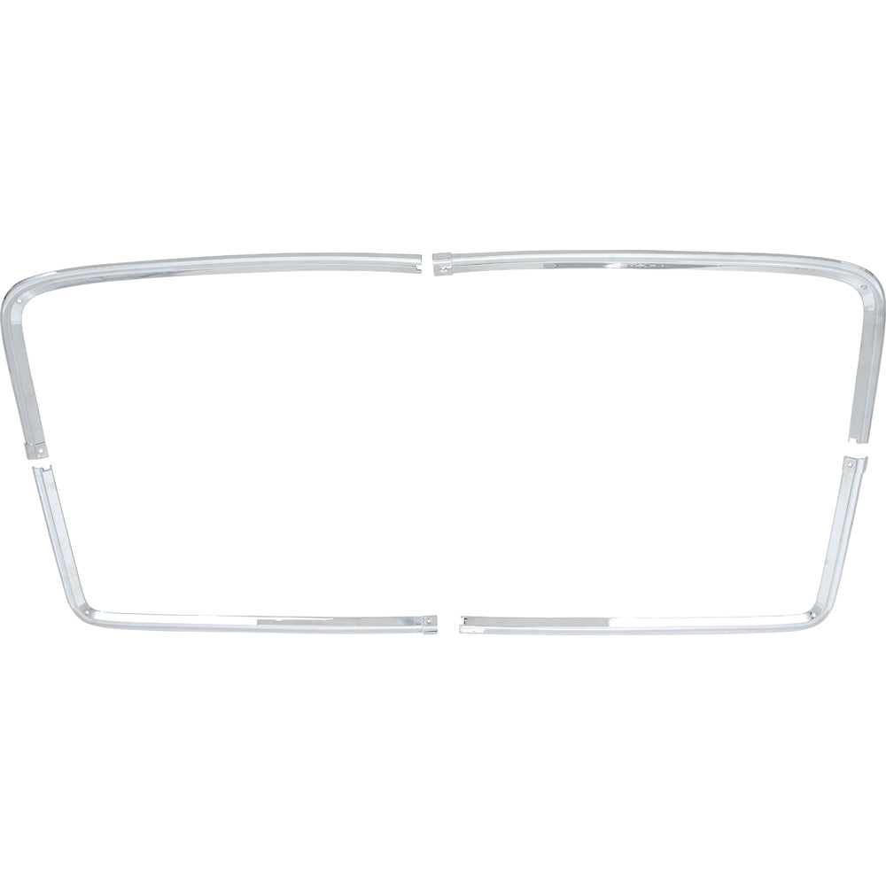 748845 - 1967-1972 Chevy, GMC Pickup Truck; Interior Headliner Trim Molding Set; Chrome; 4 Piece Set