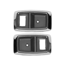 1979-93 Mustang; Interior Door Handle Bezels; Chrome