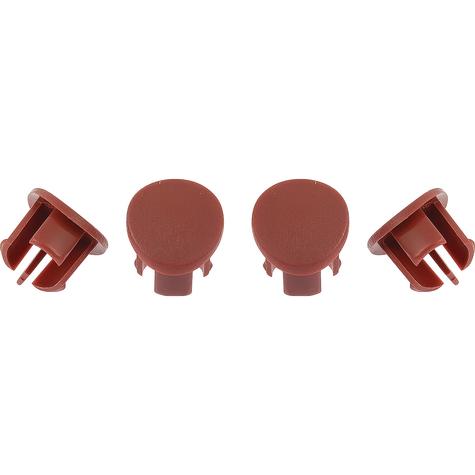 1987-93 Ford Mustang; Arm Rest Plug Set; Scarlet Red: LH and RH