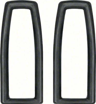 1966-67 Nova, Chevy II; Molded Rubber Tail Lamp Bezel to Body Gasket, Pair