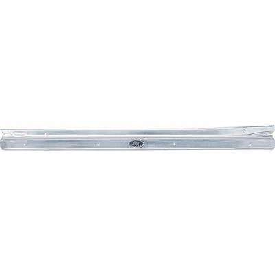 7728957 - 1968-79 Nova, Ventura, Omega, Skylark; Door Sill Plate; 2 Door; w/Rivited Emblem; LH Drivers Side