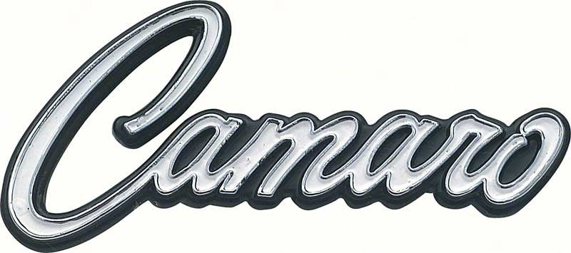 7754200 - 1968-69 Camaro; Door Panel Emblem ; Deluxe Interior ; Pair