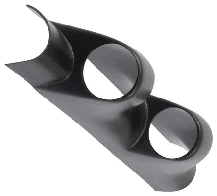 1994-02 Ford Mustang; Coupe; Dual 2-1/6" A-Pillar Post Gauge Mount Pod; Black