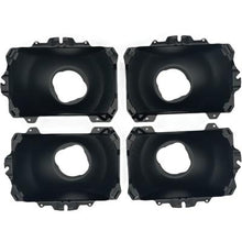 1979-86 Ford Mustang; 4-Piece Headlight Bucket Set; Satin Black Finish