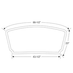 1957 Mercury Turnpike Cruiser Windshield Seal
