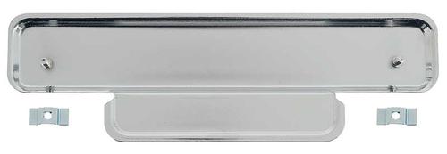 1951-52 Ford F-Series Truck; Radio Hole Cover; Delete Plate; Without Ford Logo; Chrome