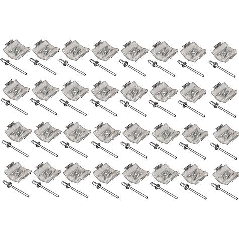 8129318B - 1967-68 Ford F100, F 250; Molding Clip Set; Fender Door & Body Side; For 1-1/4