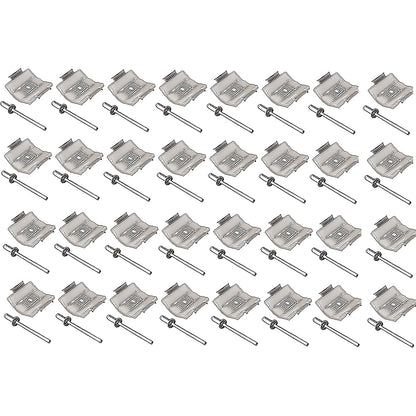 8129318B - 1967-68 Ford F100, F 250; Molding Clip Set; Fender Door & Body Side; For 1-1/4
