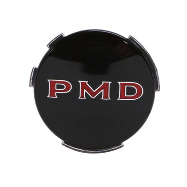 Trim Parts Pontiac Wheel Cover 2 7/16” Diameter W/Black Background "PMD" Emblem, Each - (8200)