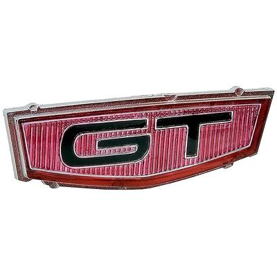 8213P - 1967 Ford Fairlane; Grille Emblem Insert; GT; Red W/ Black