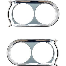 1960-66 GMC Truck, Suburban; Bezel; Headlamp; Chrome; Pair
