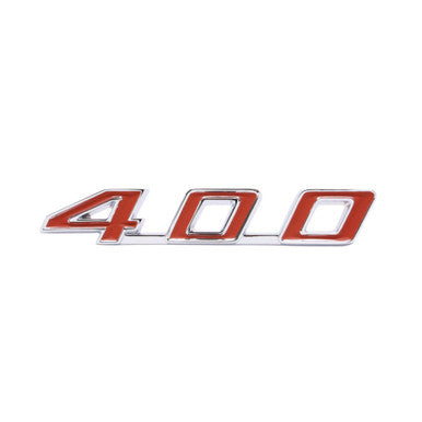 Trim Parts 1967-69 Pontiac Firebird Trunk "400" Emblem W/Fasteners, Each - (8510)