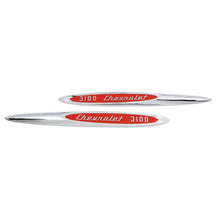 Trim Parts 1957 Chevrolet Truck Front Fender"3100" Spear Emblem, Pair - (9050)