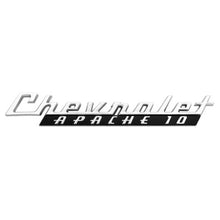 Trim Parts 1960 Chevrolet Truck Front Fender “Chevrolet Apache 10” Emblem W/Fasteners, Pair - (9105)