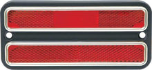 1968-1972 Chevy, GMC Pickup, Blazer, Jimmy, Suburban; Rear Side Marker Lamp & Bezel; Red Lens; Deluxe Exterior