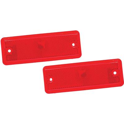 1982-87 Chevrolet El Camino; GMC Caballero, 1982-83 Chevrolet Malibu; Rear Side Marker Lamp Assemblies; Red; LH and RH