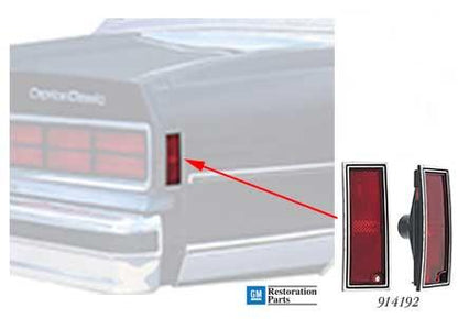 1980-90 Impala, Caprice; Rear Side Marker Lamp; RH Passenger Side; GM Licensed