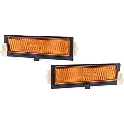 1981-88 Chevrolet Monte Carlo; Front Side Marker Lamp Assemblies; Amber; LH and RH
